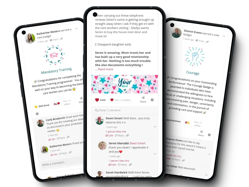 Social Care App - The Care Handbook - Reward and Recognition in Home Care