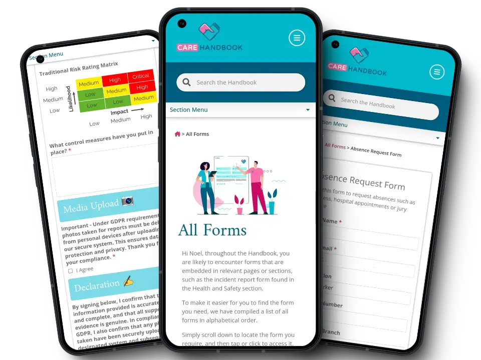 Social Care App - The Care Handbook - Digital Forms